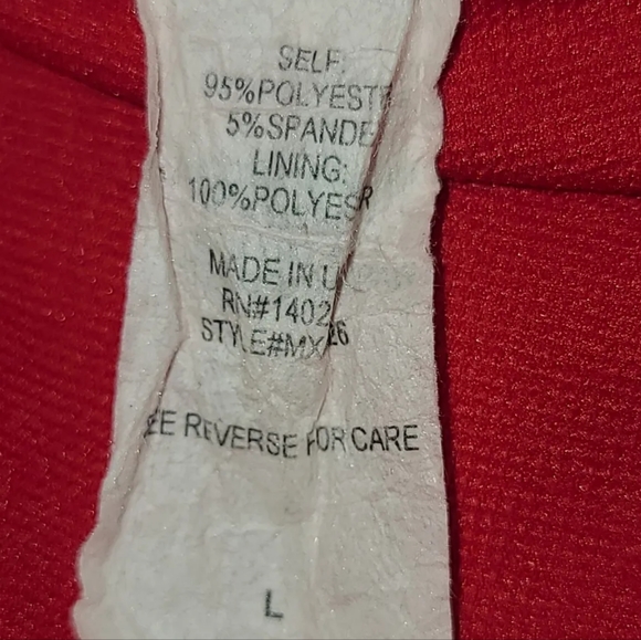 NWOT - New Red Peplum Dress - Valentines Day - Picture 5 of 6